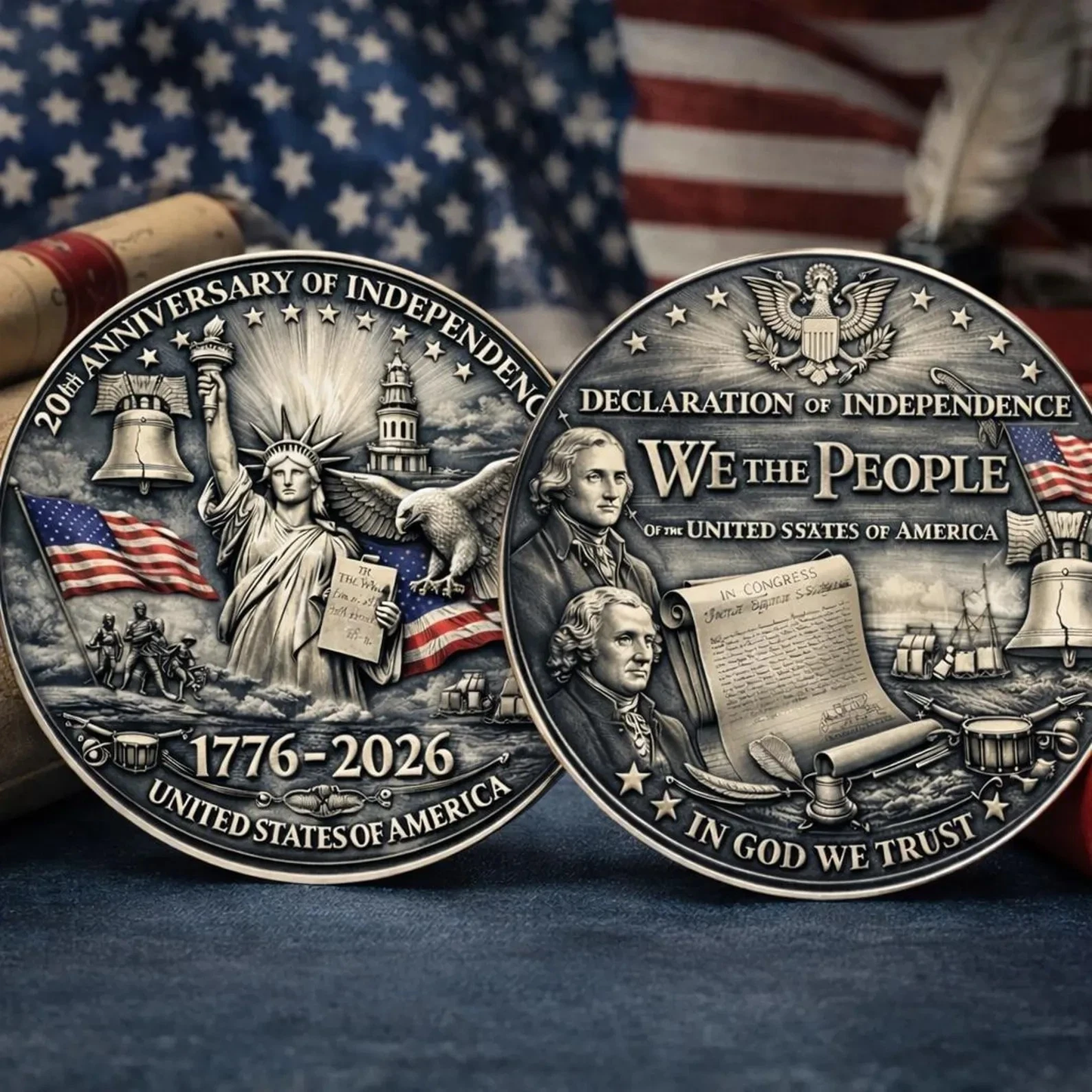 🏆Flash Sale 60% OFF -250th Anniversary USA Independence Coin 1776–2026