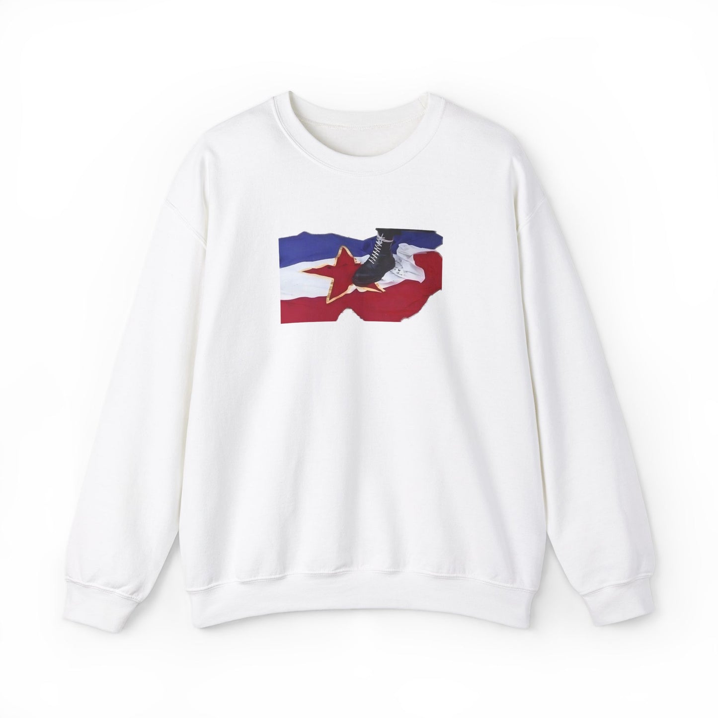 Sweatshirt skinhead on the Yugoslav flag (on back)