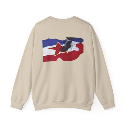 Sweatshirt skinhead on the Yugoslav flag (on back)