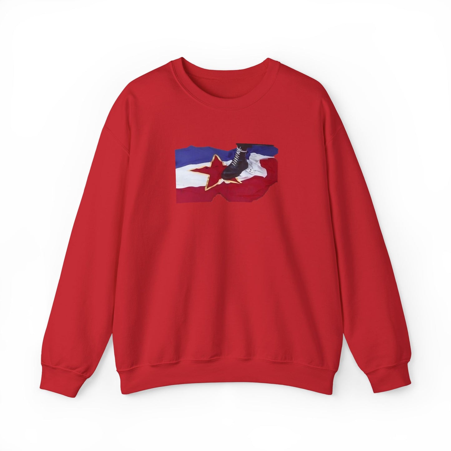 Sweatshirt skinhead on the Yugoslav flag (on back)