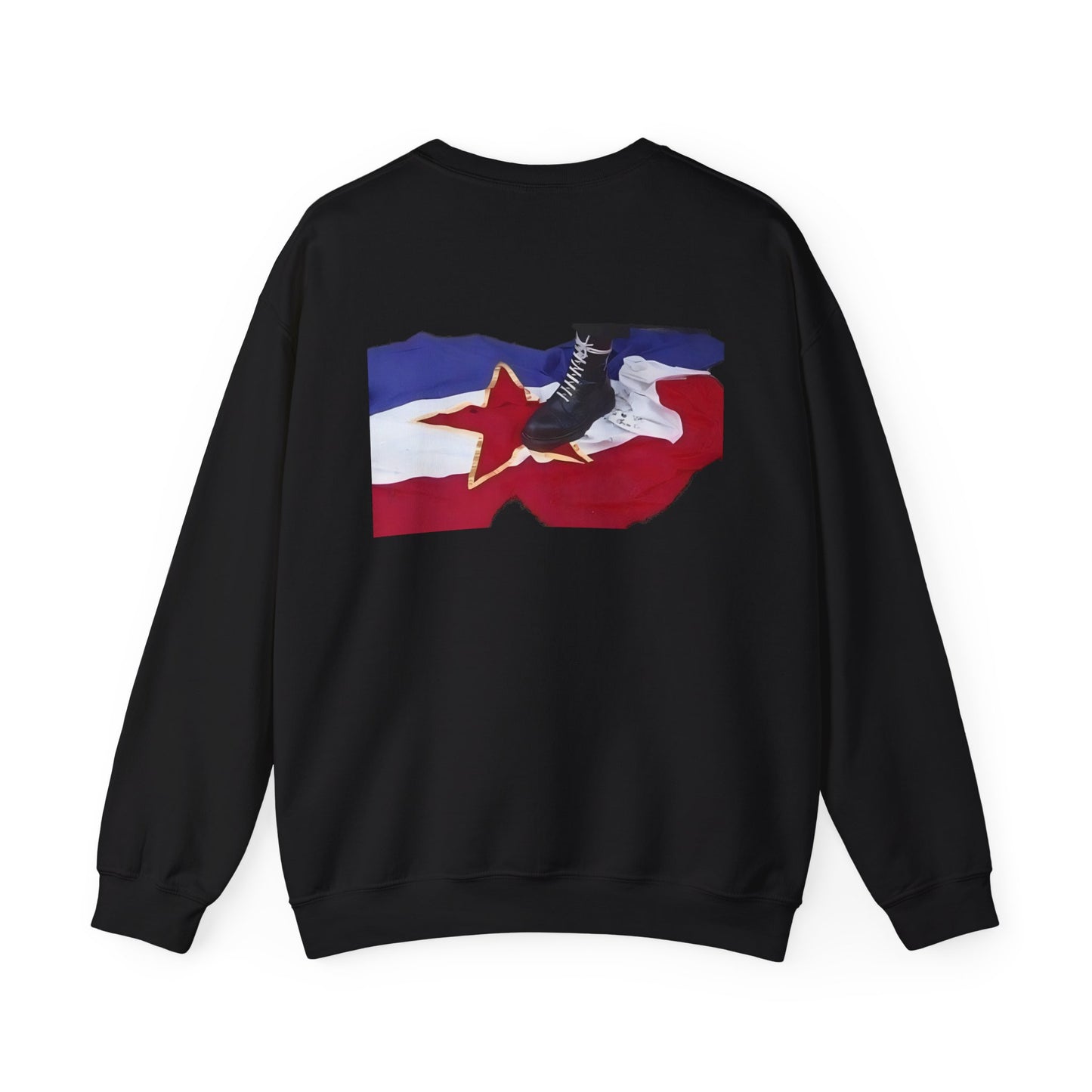 Sweatshirt skinhead on the Yugoslav flag (on back)