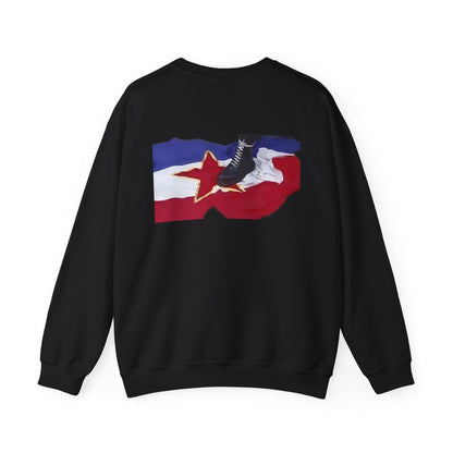 Sweatshirt skinhead on the Yugoslav flag (on back)