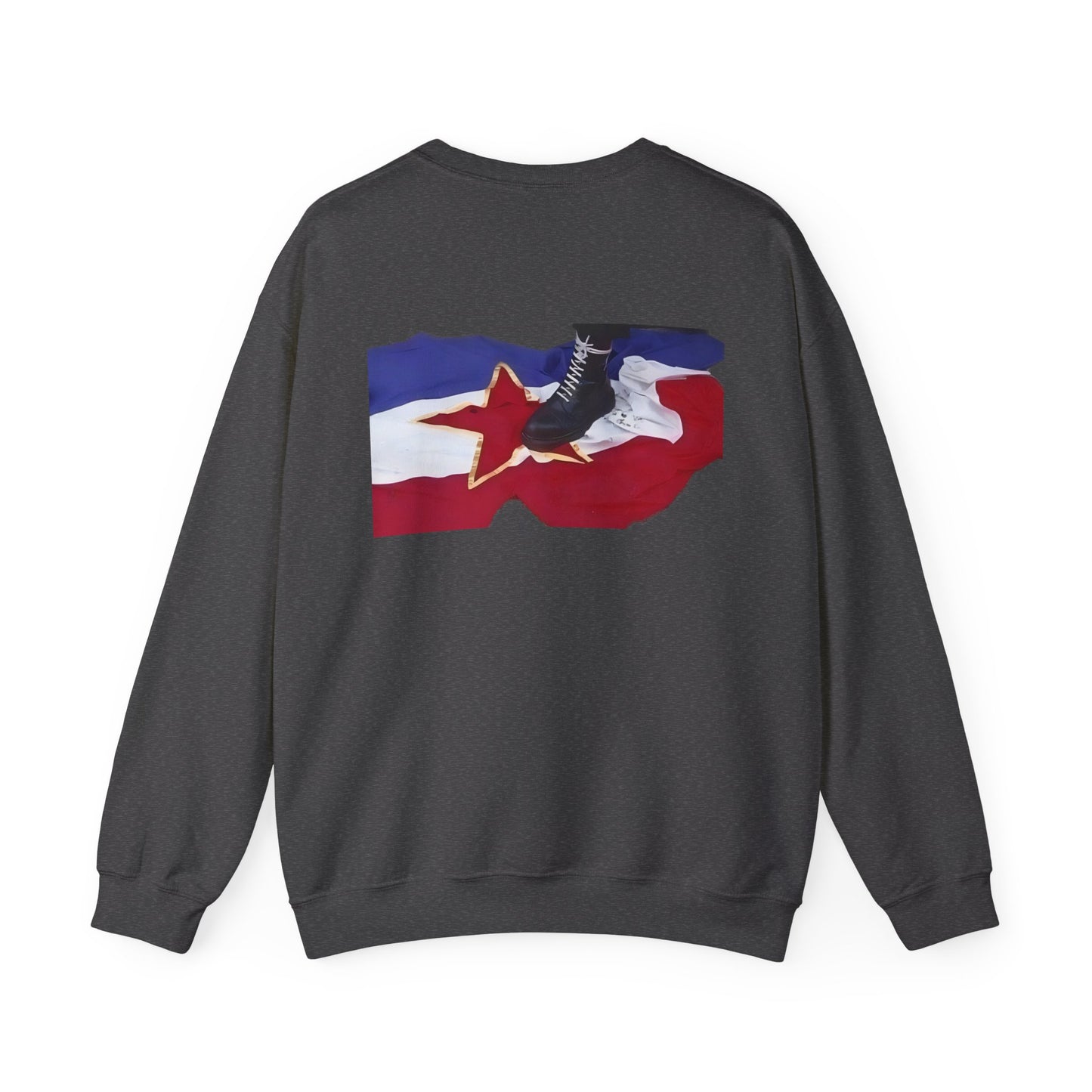 Sweatshirt skinhead on the Yugoslav flag (on back)