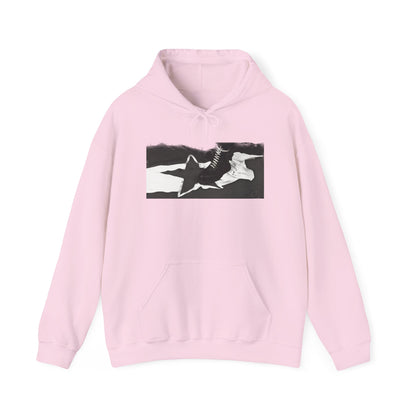Hoodie skinhead on the Yugoslav flag