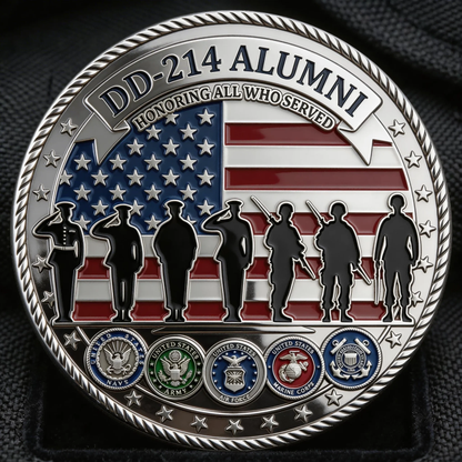 ⚡️Last Day 49% OFF - DD-214 Veteran Pride Challenge Coin 🇺🇸🪙🦅