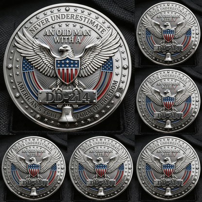 ⚡️Last Day 49% OFF - DD-214 Veteran Pride Challenge Coin 🇺🇸🪙🦅