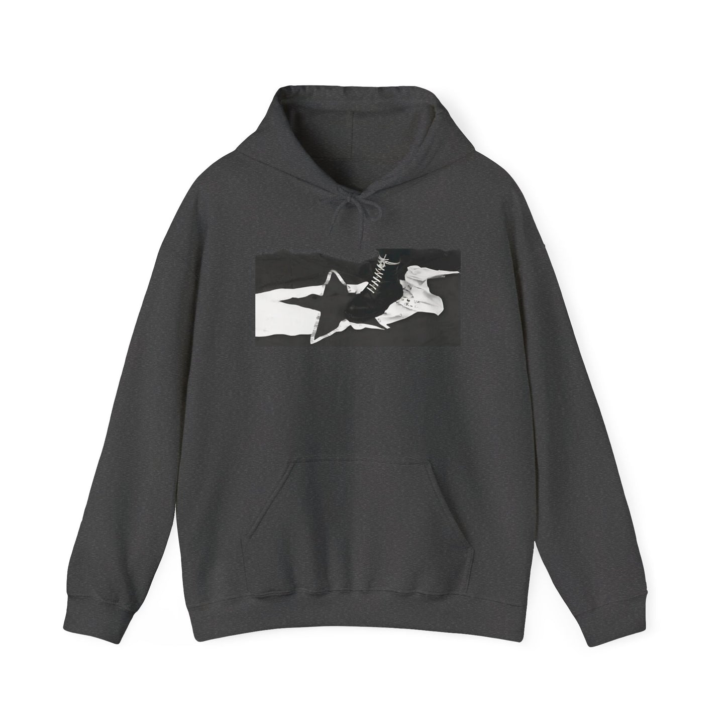 Hoodie skinhead on the Yugoslav flag
